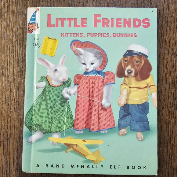 Little Friends Kittens Puppies Bunnies Rand McNally by Ruth Dicon Vintage 1951 - Picture 1 of 6
